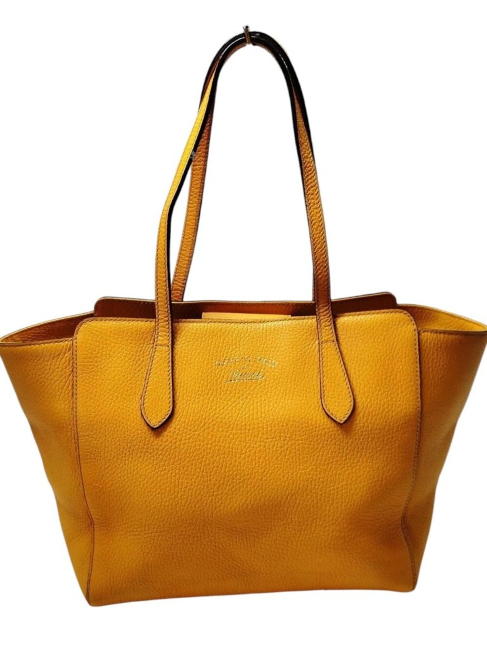 (L5) Gucci Tote Bag Yellow Leather